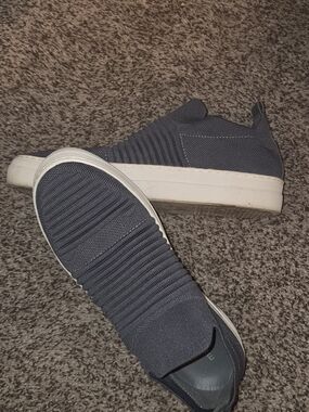 Madden Girl Brytney Grey Knit Slip-On Platform Sneakers - Women's Size 9M